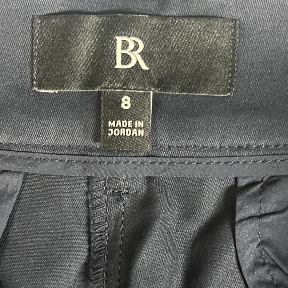 Banana Republic Pleated Wide Leg Belted Trousers Womens 8 Navy Blue New - Picture 7 of 11